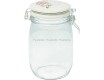 Банка с крышкой 1л Greengate Jacobe white