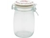Банка стеклянная с крышкой 1л Greengate Madison white