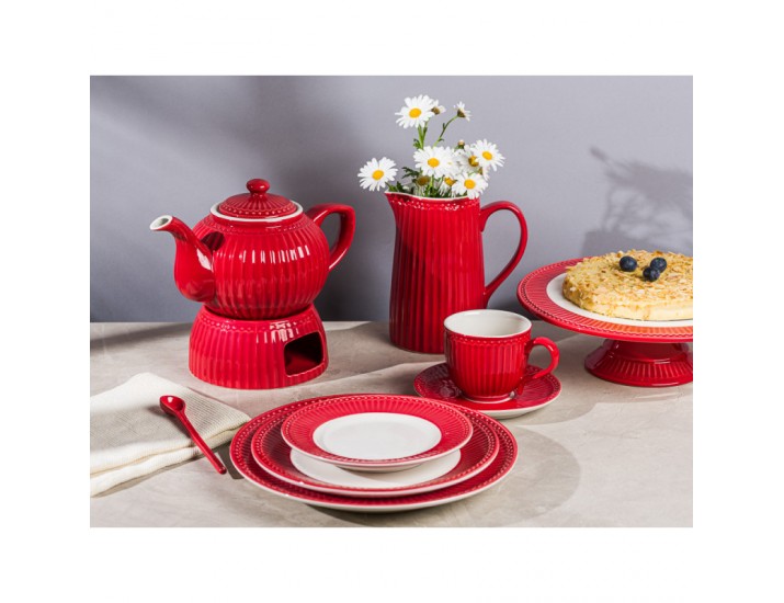 Блюдо( тарелка) 27см Greengate Alice red красный