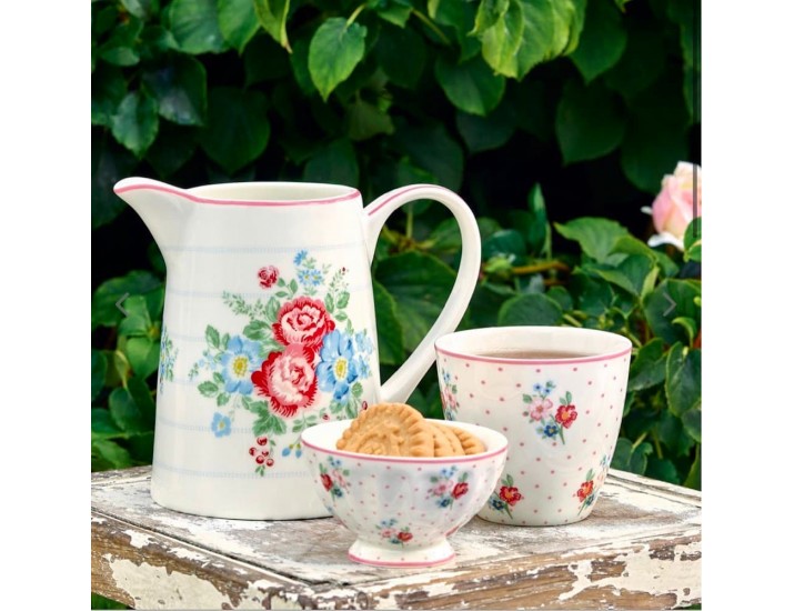 Салфетка 40*40см Greengate Henrietta white
