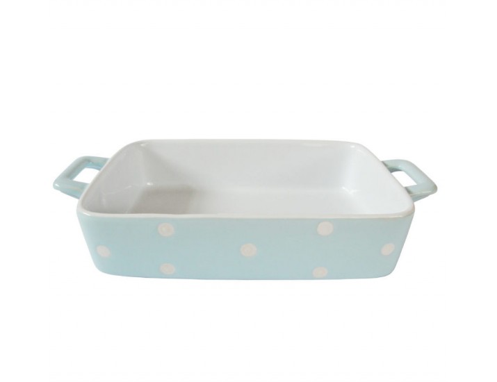 Форма для выпечки Isabelle Rose Pastel blue with dots 29,5x17x5 см
