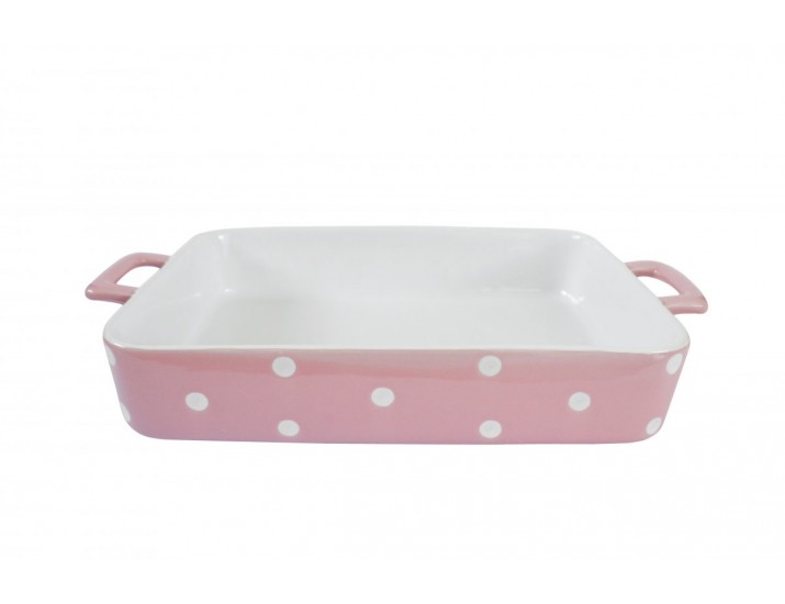 Форма для выпечки Isabelle Rose Pink with dots 38,5x23,5x6,5 см
