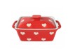 Маслёнка Isabelle Rose Red with hearts 16,5x10x8 см