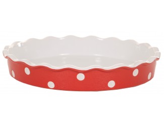 Форма для выпечки Isabelle Rose Red Pie with dots 30см