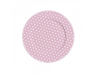 Тарелка Isabelle Rose Pink with dots 23см