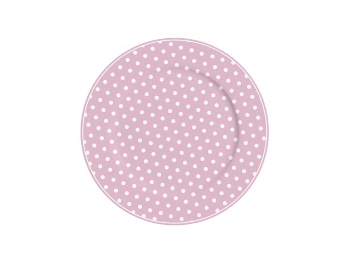 Тарелка Isabelle Rose Pink with dots 23см