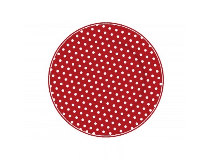 Тарелка Isabelle Rose Red with dots 23см