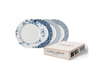 Набор тарелок 4шт 23см Laura Ashley Mix Blue