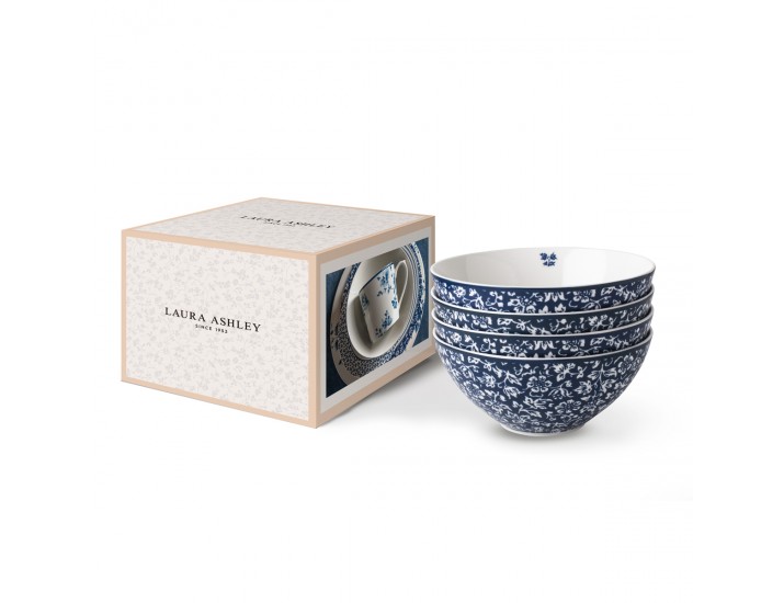Набор пиал 4шт 16см Laura Ashley Sweet Allysum
