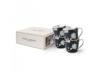 Набор кружек 4шт 350мл Laura Ashley Midnight Uni