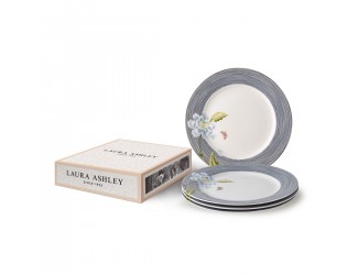 Набор тарелок 4шт 20см Laura Ashley Midnight Pinstripe