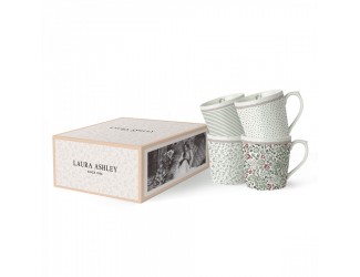 Набор мини кружек 4шт 250мл Laura Ashley Wild Clematis