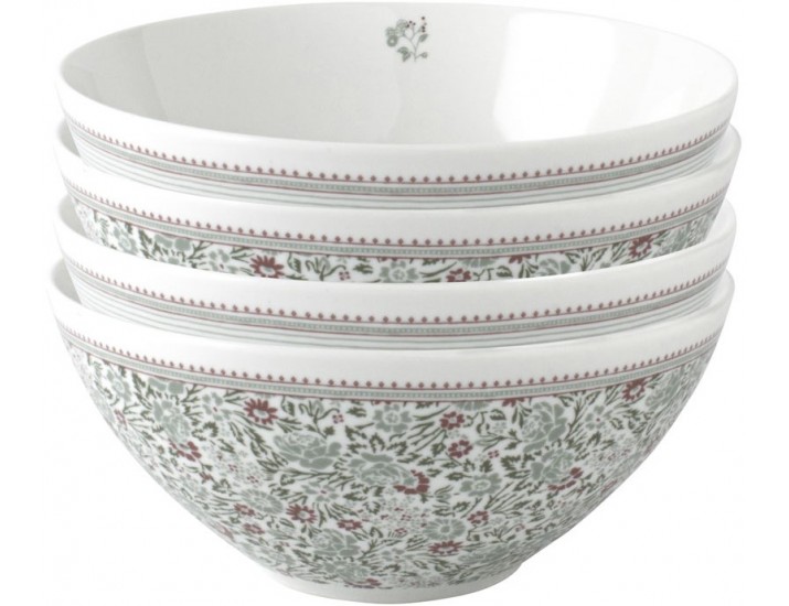 Набор пиал 4шт 16см Laura Ashley Wild Clematis