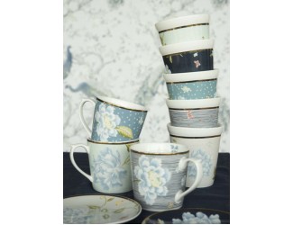 Кружка 350мл Laura Ashley Midnight Pinstripe