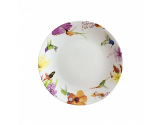 Тарелка M.BASTIN Hummingbirds Coupe White 21 см