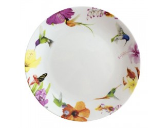 Тарелка M.BASTIN Hummingbirds Coupe White 25 см