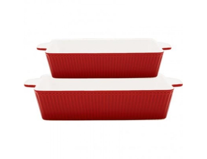 Формы для запекания 2шт Greengate Alice red красный