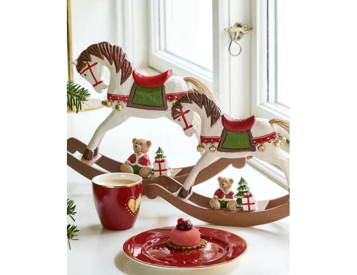 Тарелка десертная 15см Greengate Penny bordeaux