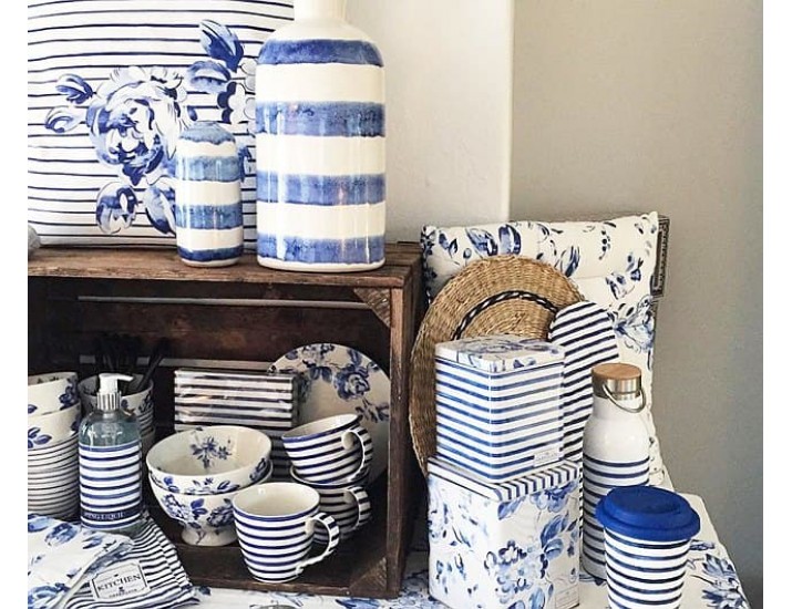 Салфетка 40*40см  Greengate Sally blue