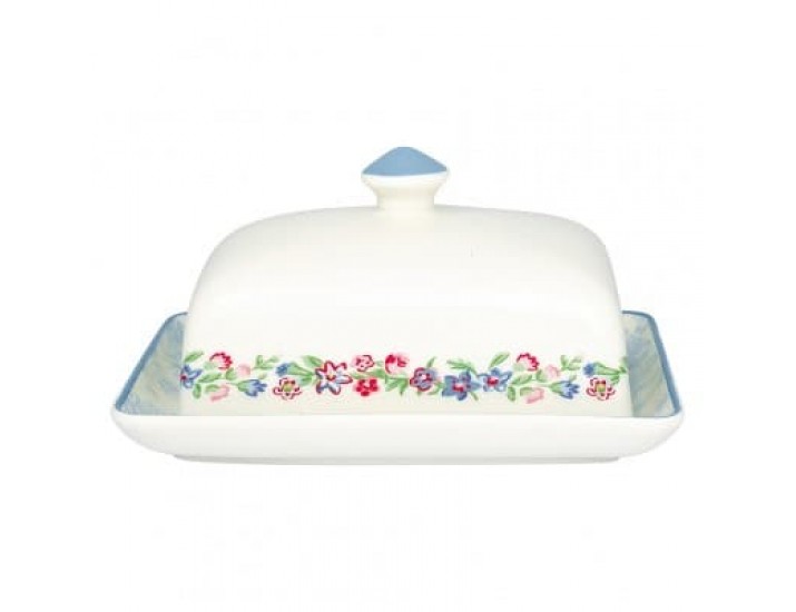 Маслёнка 8*12*16см Greengate Ailis white