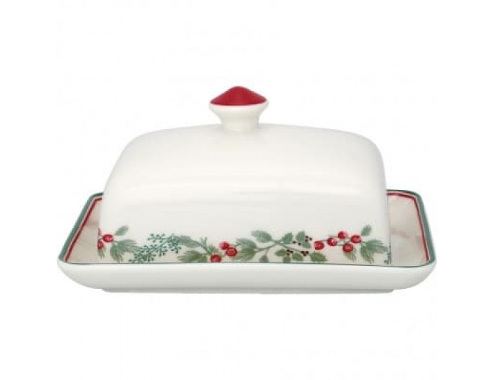 Маслёнка 12*16см Greengate Charline white