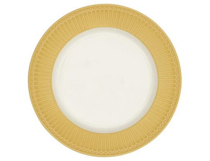 Блюдо (тарелка) 26см Greengate Alice honey mustard