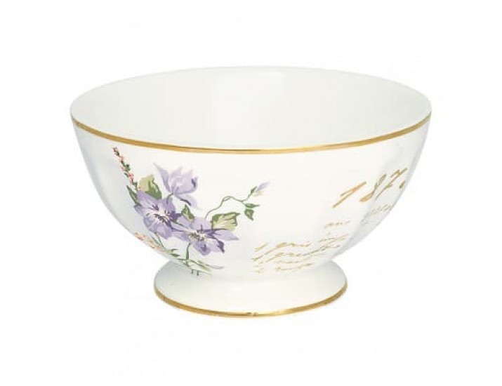 Пиала 13,5см Greengate Jacobe white