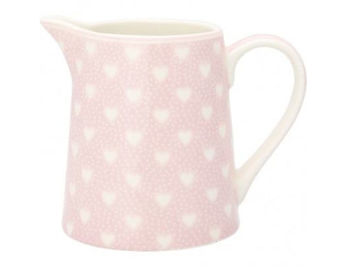 Кувшин 500мл Greengate Penny pale pink heart розовый