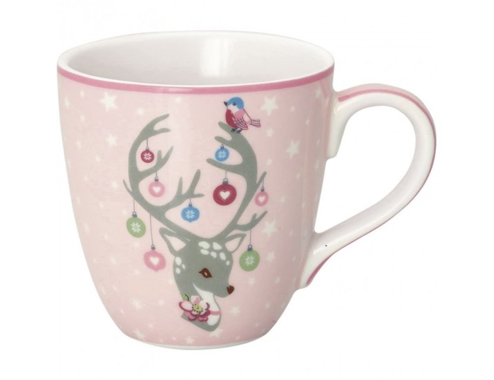 Кружка 200мл Greengate Dina pale pink
