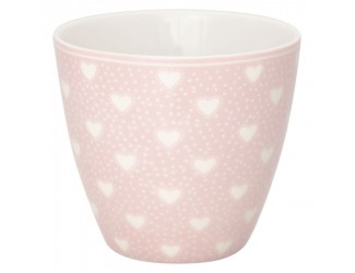 Стакан 300мл Greengate Penny pale pink heart розовый