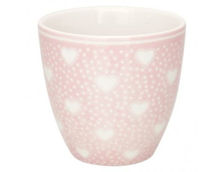 Стакан 125мл Greengate Penny pale pink heart розовый