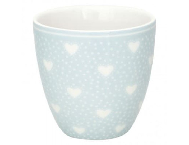 Стакан 125мл Greengate Penny pale blue heart голубой