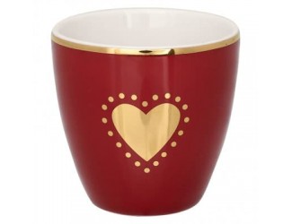 Стакан 125мл Greengate Penny bordeaux