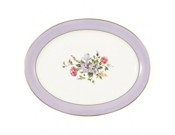 Блюдо 33*22,5см Greengate Jacobe white