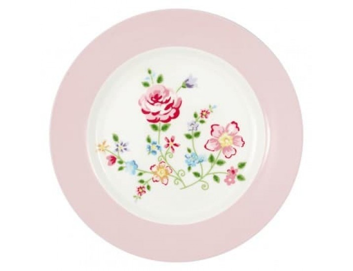 Тарелка 20,5см Greengate Columbine white