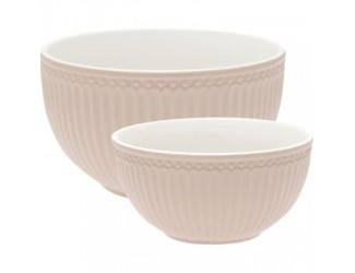 Набор пиал 2шт 20,5см и 12,5 см Greengate Alice creamy fudge 
