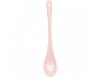 Ложка 16см Greengate Penny pale pink heart розовый