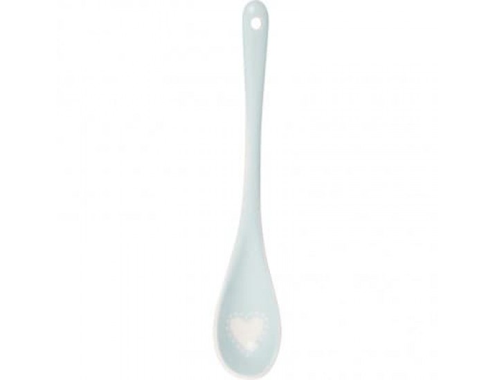 Ложка15см Greengate Penny pale blue heart голубой