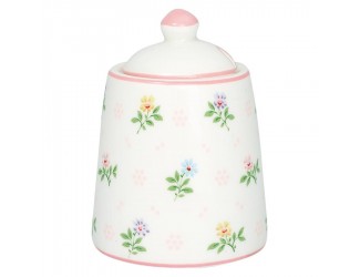 Сахарница 10см Greengate Cilja white