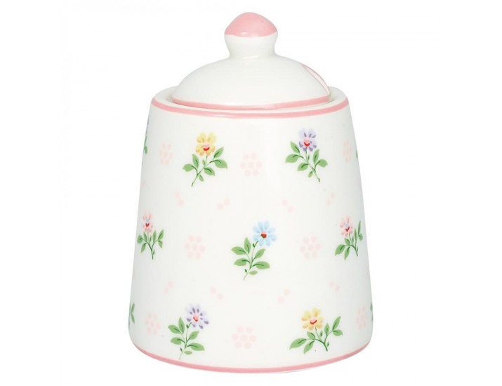 Сахарница 10см Greengate Cilja white