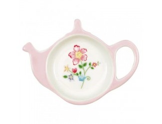 Блюдце для чайных пакетиков 12,5*10*2см Greengate Columbine white