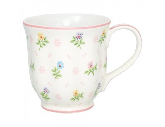 Кружка 300мл Greengate Cilja white