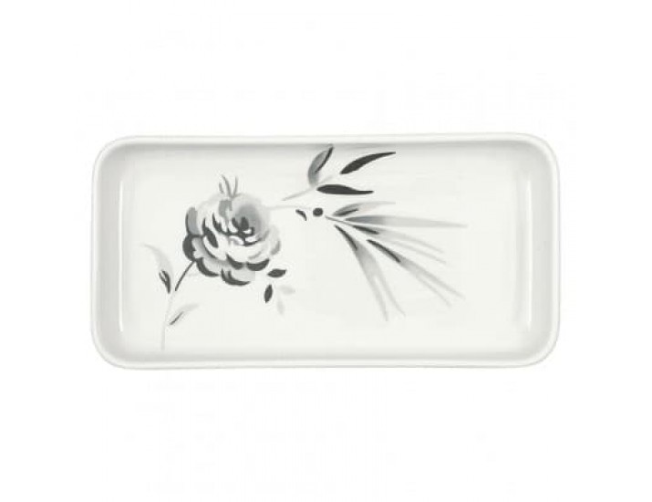 Блюдо для сервировки 24,5*12,5см Greengate Aslaug white