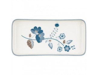 Поднос для сервировки 24,5*12,5см Greengate Mozy white