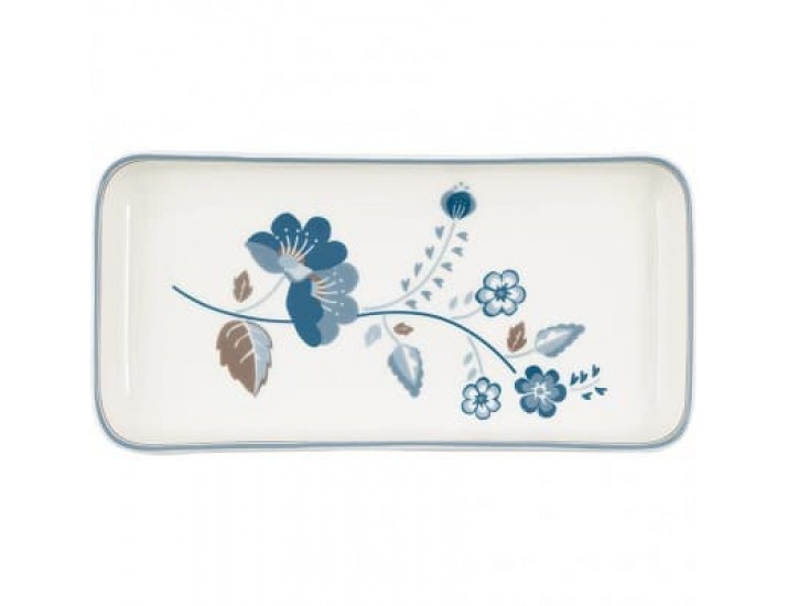 Поднос для сервировки 24,5*12,5см Greengate Mozy white