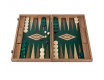 Нарды с боковыми стойками 48x30см Manopoulos BACKGAMMON зеленый, орех, дуб ручная работа