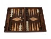 Нарды с боковыми стойками 48x30см Manopoulos BACKGAMMON  отделка орех, дуб ручная работа