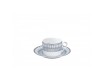 Набор чайных пар на 6 персон 12 предметов 160мл Deshoulieres ARCADES GRIS PLATINE лиможский фарфор