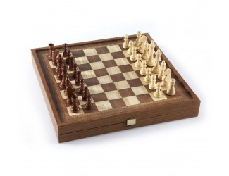 Шахматы 41*41см Manopoulos Chess/Backgammon Шахматы и нарды орех ручная работа
