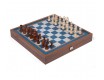 Шахматы/нарды 41*41см Manopoulos Chess/Backgammon бирюзовый орех ручная работа